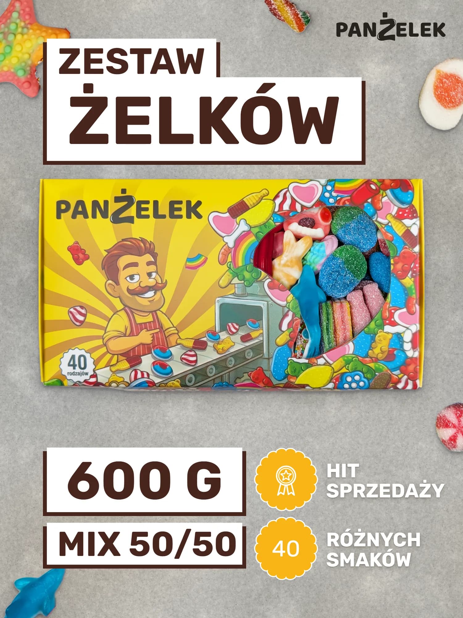 Żelkowy Box — 40 rodzajów żelków